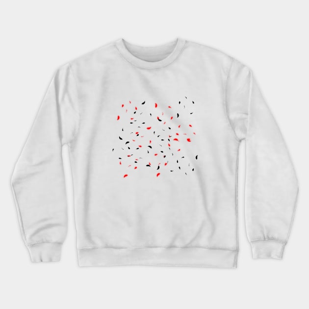 red and black leaves Crewneck Sweatshirt by InspirationalDesign